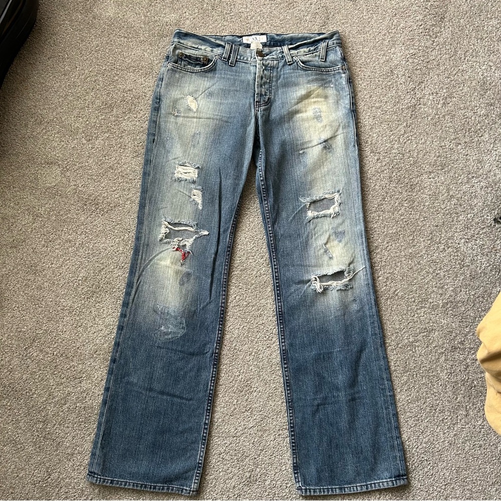 Men's Distressed A/X Jeans